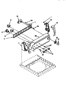 Control Panel parts for Kenmore Washer 110.16611690 (11016611690, 110 16611690) from AppliancePartsPros.com