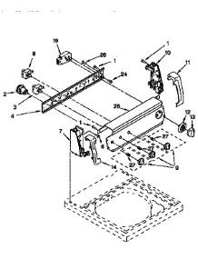 Control Panel parts for Kenmore Washer 110.16611691 (11016611691, 110 16611691) from AppliancePartsPros.com