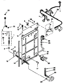 Rear Panel parts for Kenmore Washer 110.16612691 (11016612691, 110 16612691) from AppliancePartsPros.com