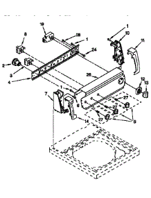 Control Panel parts for Kenmore Washer 110.16612692 (11016612692, 110 16612692) from AppliancePartsPros.com