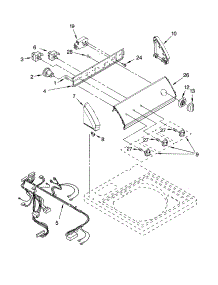 Control Panel Parts parts for Kenmore Washer 110.16812500 (11016812500, 110 16812500) from AppliancePartsPros.com