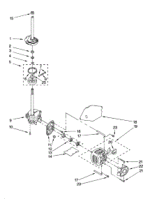 Brake, Clutch, Gearcase, Motor And Pump Parts parts for Kenmore Washer 110.16812502 (11016812502, 110 16812502) from AppliancePartsPros.com