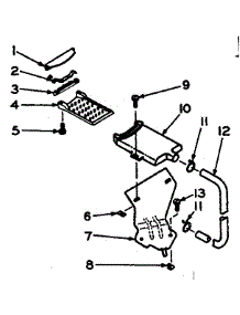 Filter Assembly parts for Kenmore Washer 110.6305400 (1106305400, 110 6305400) from AppliancePartsPros.com