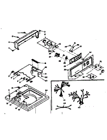 Top And Console parts for Kenmore Washer 110.6305403 (1106305403, 110 6305403) from AppliancePartsPros.com