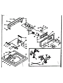 Top And Console parts for Kenmore Washer 110.6305452 (1106305452, 110 6305452) from AppliancePartsPros.com