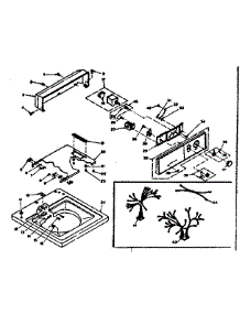 Top And Console parts for Kenmore Washer 110.6305502 (1106305502, 110 6305502) from AppliancePartsPros.com