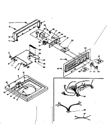Top And Console parts for Kenmore Washer 110.6305600 (1106305600, 110 6305600) from AppliancePartsPros.com