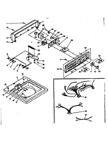 Top And Console parts for Kenmore Washer 110.6305601 (1106305601, 110 6305601) from AppliancePartsPros.com