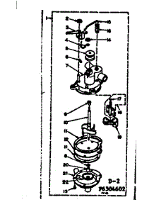 Pump Assembly parts for Kenmore Washer 110.6305602 (1106305602, 110 6305602) from AppliancePartsPros.com