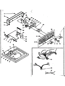 Top And Console Assembly parts for Kenmore Washer 110.6305602 (1106305602, 110 6305602) from AppliancePartsPros.com