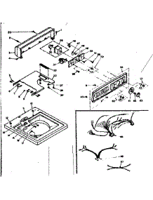 Top And Console Assembly parts for Kenmore Washer 110.6305654 (1106305654, 110 6305654) from AppliancePartsPros.com