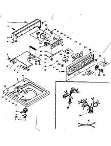 Top And Console Assembly parts for Kenmore Washer 110.6305700 (1106305700, 110 6305700) from AppliancePartsPros.com