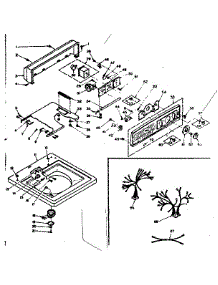 Top And Console Assembly parts for Kenmore Washer 110.6305703 (1106305703, 110 6305703) from AppliancePartsPros.com