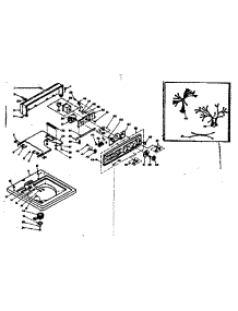 Top And Console parts for Kenmore Washer 110.6305754 (1106305754, 110 6305754) from AppliancePartsPros.com