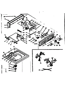 Top And Console parts for Kenmore Washer 110.6305761 (1106305761, 110 6305761) from AppliancePartsPros.com
