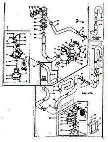 Water System parts for Kenmore Washer 110.6305851 (1106305851, 110 6305851) from AppliancePartsPros.com