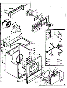 Machine Sub-Assembly parts for Kenmore Dryer 110.6307401 (1106307401, 110 6307401) from AppliancePartsPros.com