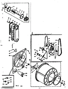 Bulkhead Assembly parts for Kenmore Dryer 110.6307401 (1106307401, 110 6307401) from AppliancePartsPros.com