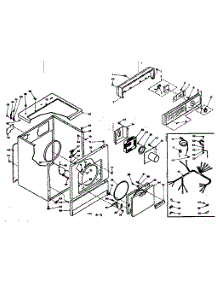 Machine Sub-Assembly parts for Kenmore Dryer 110.6307501 (1106307501, 110 6307501) from AppliancePartsPros.com