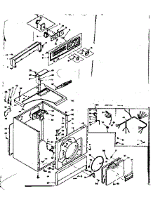 Machine Sub-Assembly parts for Kenmore Dryer 110.6307643 (1106307643, 110 6307643) from AppliancePartsPros.com