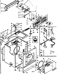 Machine Sub-Assembly parts for Kenmore Dryer 110.6307701 (1106307701, 110 6307701) from AppliancePartsPros.com
