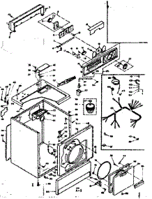 Machine Sub-Assembly parts for Kenmore Dryer 110.6307742 (1106307742, 110 6307742) from AppliancePartsPros.com