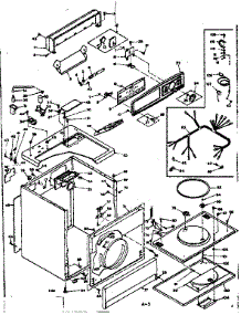 Machine Sub-Assembly parts for Kenmore Dryer 110.6307807 (1106307807, 110 6307807) from AppliancePartsPros.com