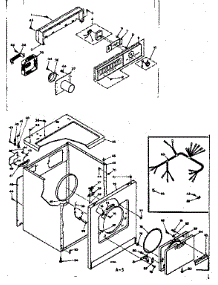 Machine Sub-Assembly parts for Kenmore Dryer 110.6308502 (1106308502, 110 6308502) from AppliancePartsPros.com