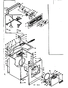 Machine Sub-Assembly parts for Kenmore Dryer 110.6308601 (1106308601, 110 6308601) from AppliancePartsPros.com