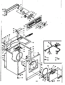 Machine Sub-Assembly parts for Kenmore Dryer 110.6308602 (1106308602, 110 6308602) from AppliancePartsPros.com