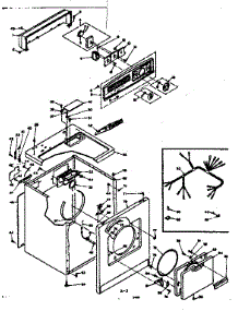 Machine Sub-Assembly parts for Kenmore Dryer 110.6308603 (1106308603, 110 6308603) from AppliancePartsPros.com