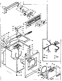 Machine Sub-Assembly parts for Kenmore Dryer 110.6308640 (1106308640, 110 6308640) from AppliancePartsPros.com
