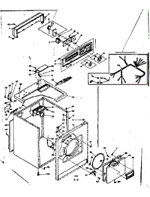 Machine Sub-Assembly parts for Kenmore Dryer 110.6308643 (1106308643, 110 6308643) from AppliancePartsPros.com