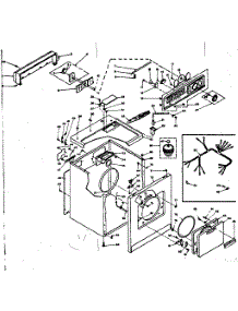 Machine Sub-Assembly parts for Kenmore Dryer 110.6308702 (1106308702, 110 6308702) from AppliancePartsPros.com