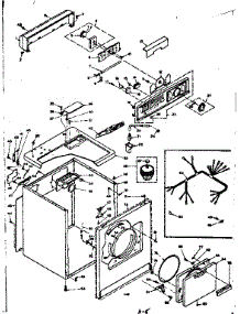 Machine Sub-Assembly parts for Kenmore Dryer 110.6308741 (1106308741, 110 6308741) from AppliancePartsPros.com