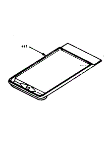 Set-On Griddle parts for Kenmore Range 103.9846840 (1039846840, 103 9846840) from AppliancePartsPros.com