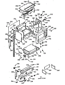 Upper Body Section parts for Kenmore Range 103.9877140 (1039877140, 103 9877140) from AppliancePartsPros.com