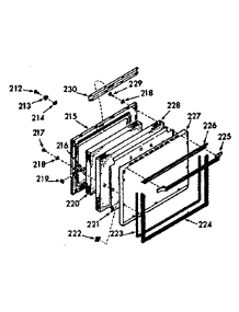 Lower Body Door Section parts for Kenmore Range 103.9877210 (1039877210, 103 9877210) from AppliancePartsPros.com