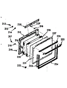 Lower Body Door Section parts for Kenmore Range 103.9877261 (1039877261, 103 9877261) from AppliancePartsPros.com