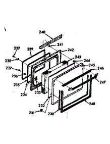 Lower Body Door Section parts for Kenmore Range 103.9877263 (1039877263, 103 9877263) from AppliancePartsPros.com