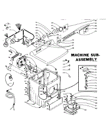Machine Sub-Assembly parts for Kenmore Dryer 110.5817500 (1105817500, 110 5817500) from AppliancePartsPros.com