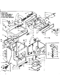 Machine Sub-Assembly parts for Kenmore Dryer 110.5818800 (1105818800, 110 5818800) from AppliancePartsPros.com