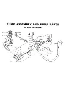 Pump Assembly parts for Kenmore Washer 110.5901300 (1105901300, 110 5901300) from AppliancePartsPros.com
