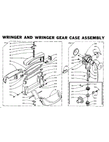 Wringer And Wringer Gear Case Assembly parts for Kenmore Washer 110.5902100 (1105902100, 110 5902100) from AppliancePartsPros.com