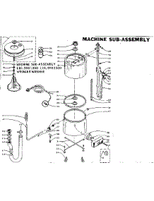 Machine Sub-Assembly parts for Kenmore Washer 110.5902300 (1105902300, 110 5902300) from AppliancePartsPros.com