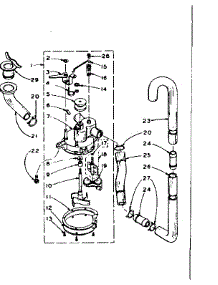 Water System parts for Kenmore Washer 110.5903001 (1105903001, 110 5903001) from AppliancePartsPros.com