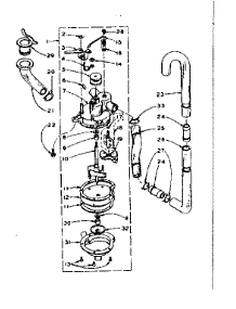 Water System parts for Kenmore Washer 110.5904100 (1105904100, 110 5904100) from AppliancePartsPros.com