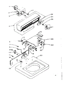 Top And Console Assembly parts for Kenmore Washer 110.5904161 (1105904161, 110 5904161) from AppliancePartsPros.com