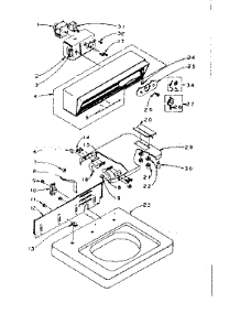 Top And Console Assembly parts for Kenmore Washer 110.5904200 (1105904200, 110 5904200) from AppliancePartsPros.com
