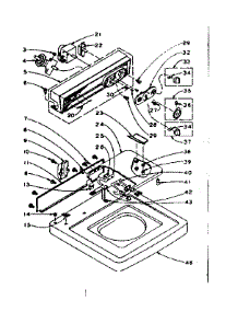 Top And Console Assembly parts for Kenmore Washer 110.5904553 (1105904553, 110 5904553) from AppliancePartsPros.com